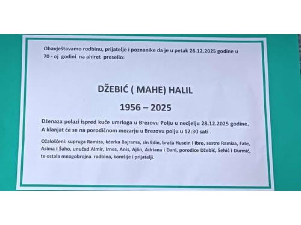 DŽEBIĆ (Mahe) HALIL