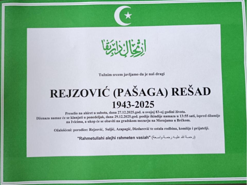 REJZOVIĆ (Pašaga) REŠAD