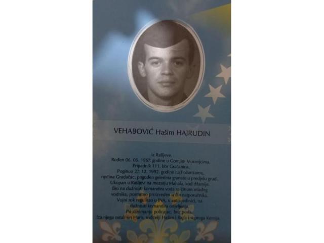 Vehabović (Hašim) Hajrudin iz Rašljeva