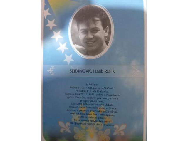 Sejdinović (Hasib) Refik iz Rašljeva