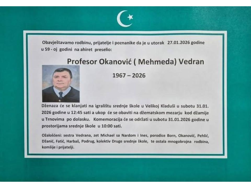 Profesor Okanović (Mehmeda) Vedran