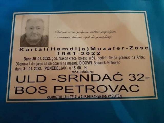 KARTAL ( HAMDIJA ) MUZAFER - ZASE