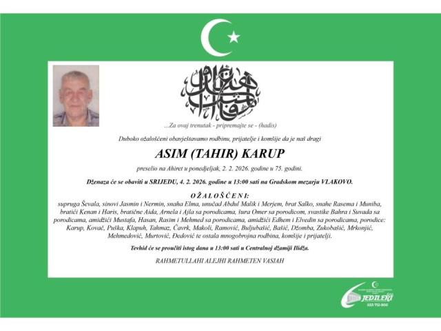 ASIM (TAHIR) KARUP
