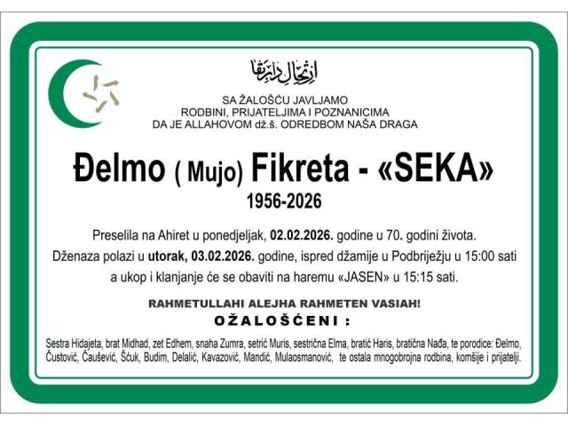 Delmo (Mujo) Fikreta – «SEKA»