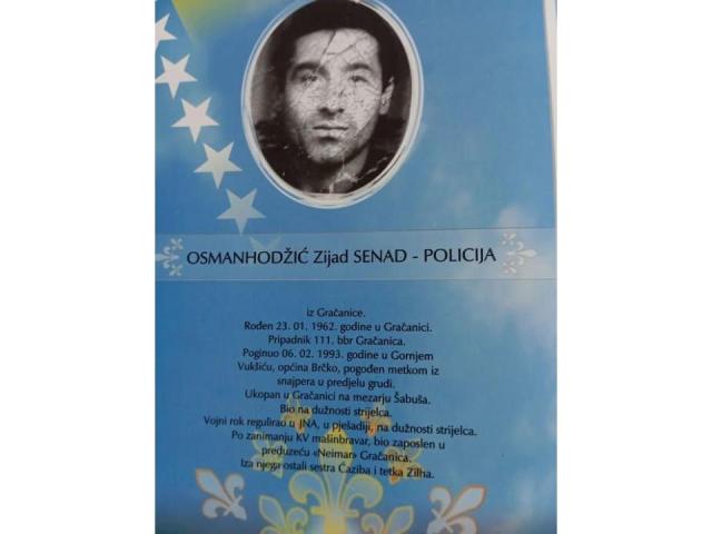 OSMANHODŽIĆ Zijad SENAD – POLICIJA