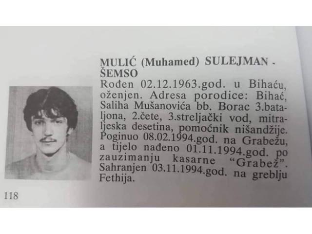 ⚜️Šehid Sulejman Mulić - Šemso⚜️