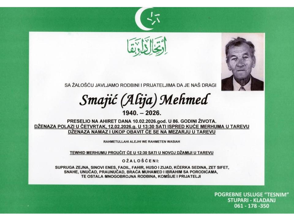 Smajić (Alija) Mehmed