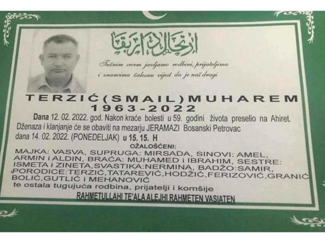 TERZIĆ ( SMAIL ) MUHAREM