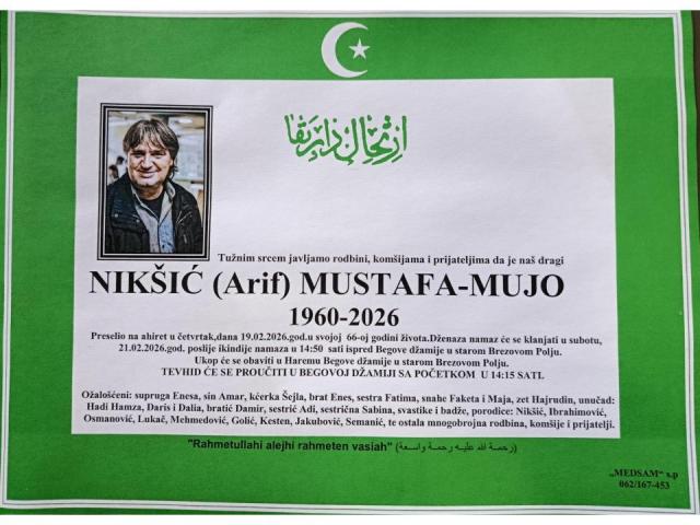 NIKŠIĆ (Arif) MUSTAFA-MUJO