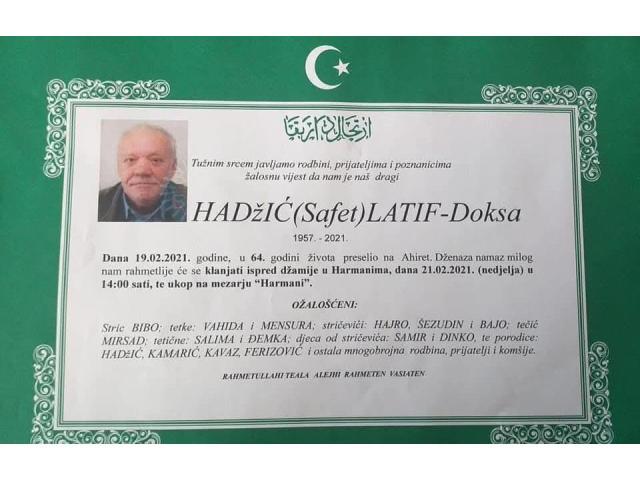 HADŽIĆ ( SAFET ) LATIF - DOKSA