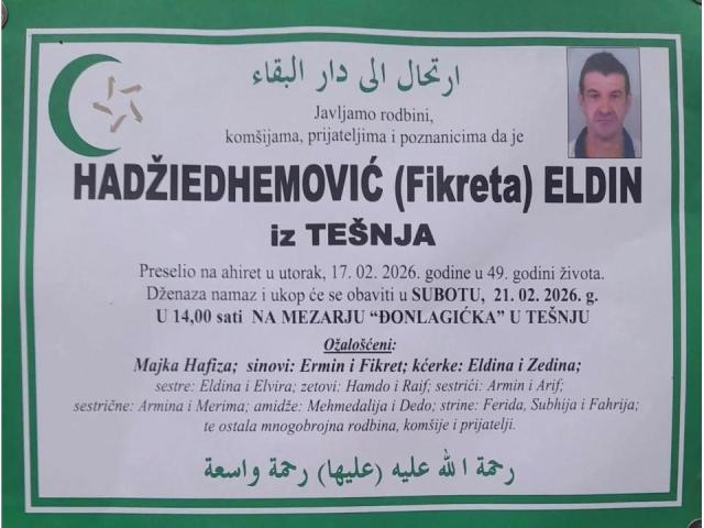 HADŽIEDHEMOVIĆ (Fikreta) ELDIN