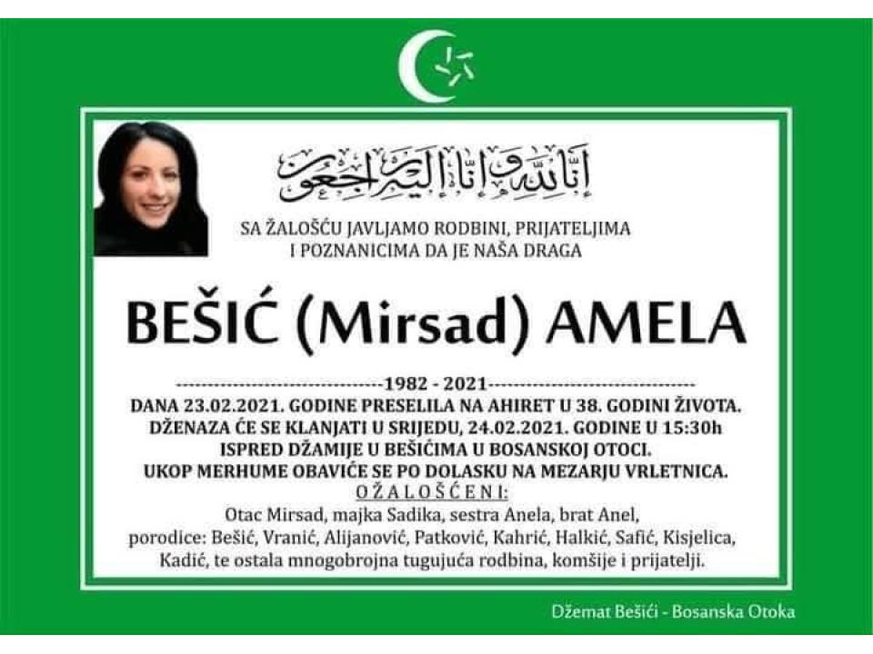 BEŠIĆ ( MIRSAD ) AMELA