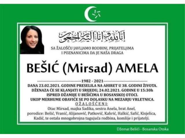 BEŠIĆ ( MIRSAD ) AMELA