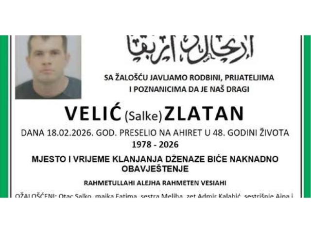 VELIĆ (Salko) ZLATAN