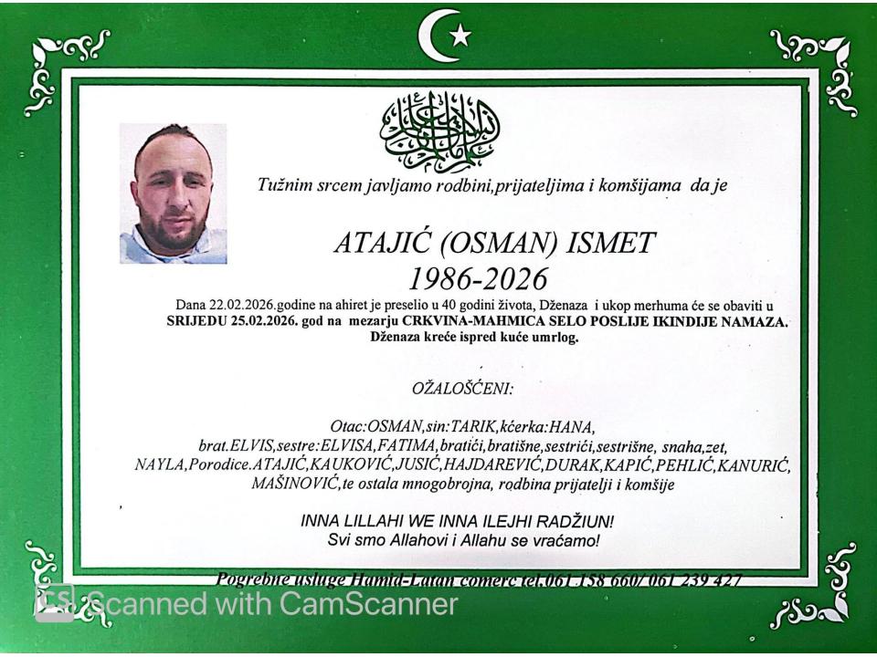ATAJIĆ (OSMAN) ISMET
