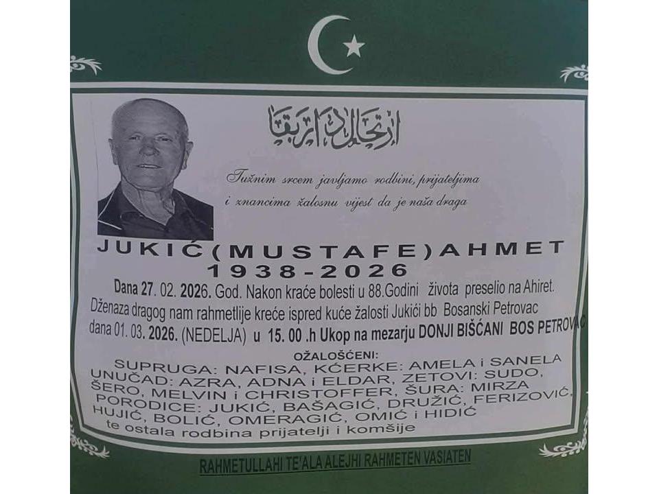 JUKIĆ ( MUSTAFE ) AHMET
