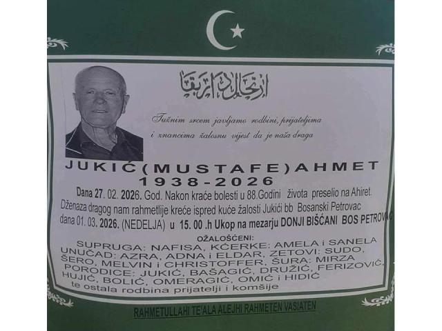 JUKIĆ ( MUSTAFE ) AHMET