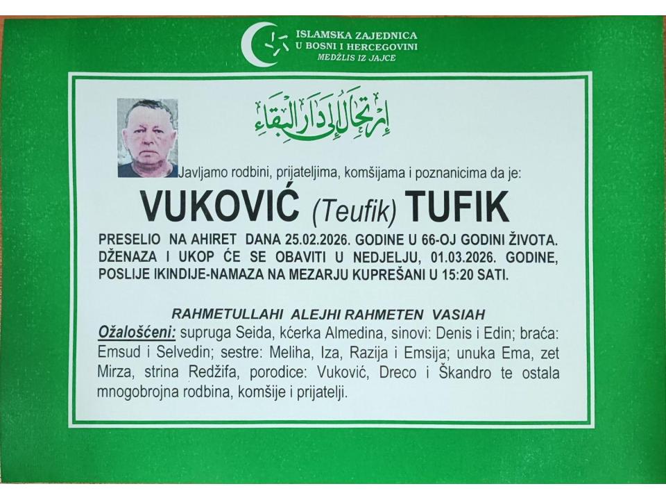 VUKOVIĆ (Teufik) TUFIK