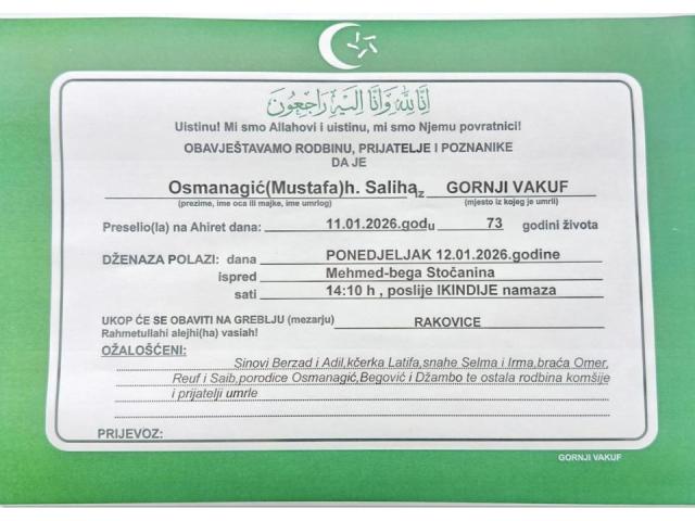 Osmanagić (Mustafa) h. Saliha 
