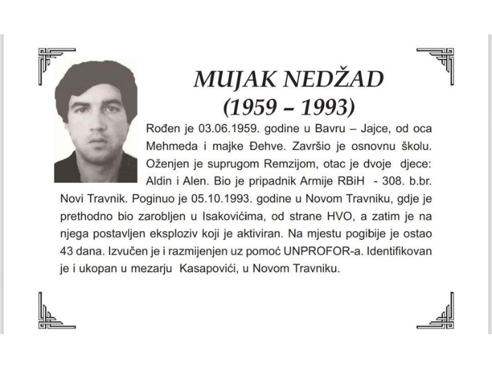 MUJAK (MEHMED) NEDŽAD