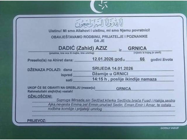 DADIĆ (Zahid) AZIZ